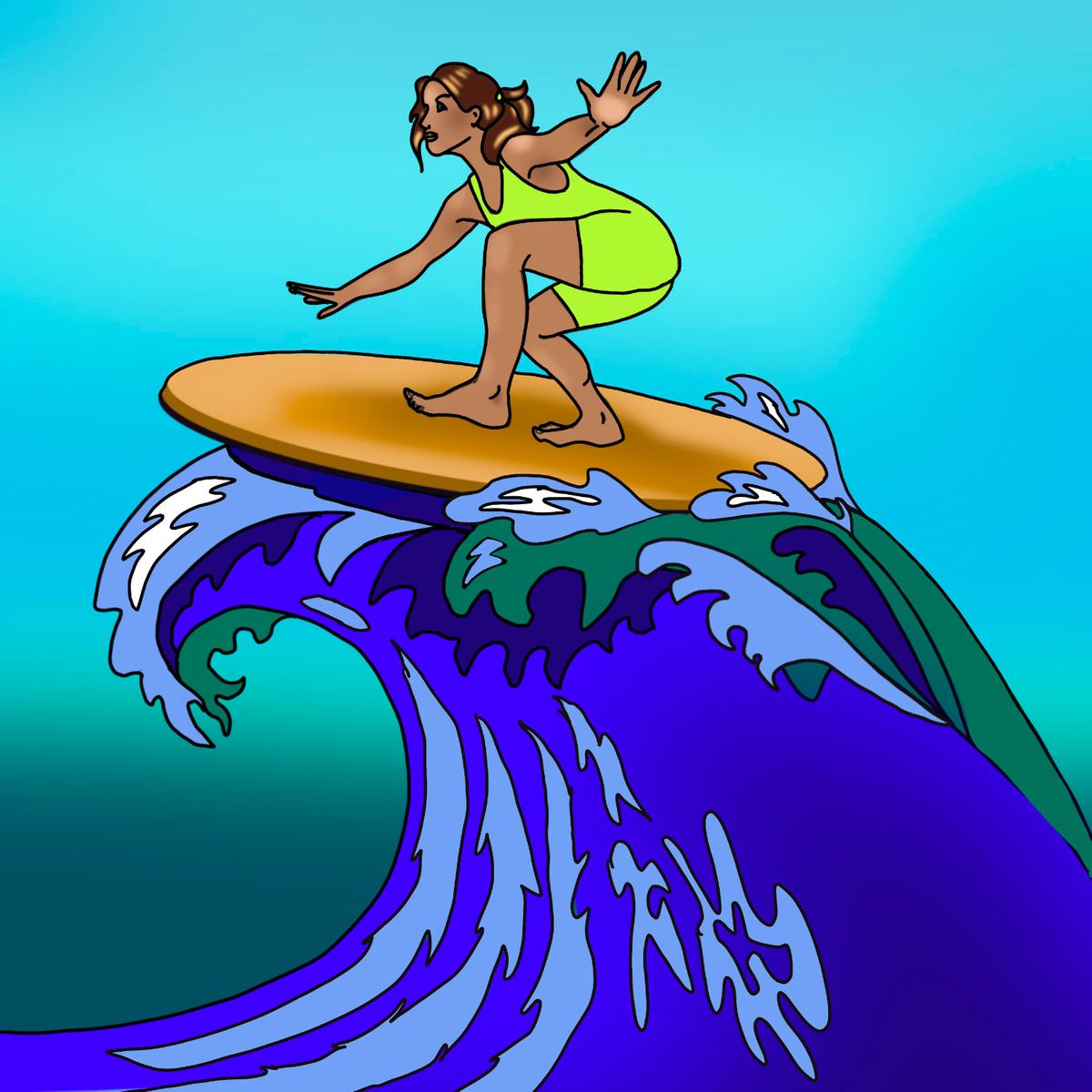 Surf kvinna